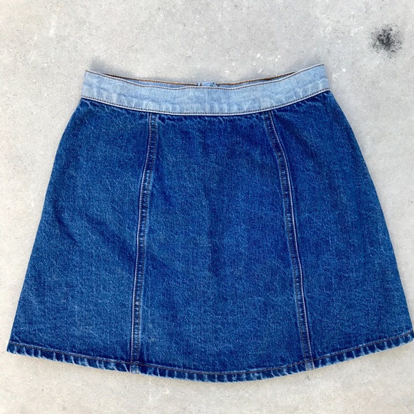Urban Outfitters BDG Two Tone Jean Skirt - Picture 2 of 3
